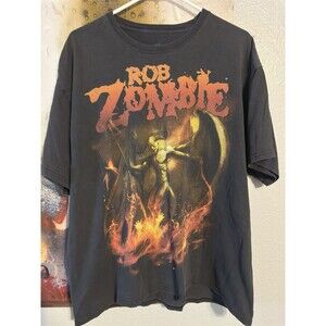 Rob Zombie Shirt Mens XL Black Say You Love Satan Graphic Music Band Tee BLACK